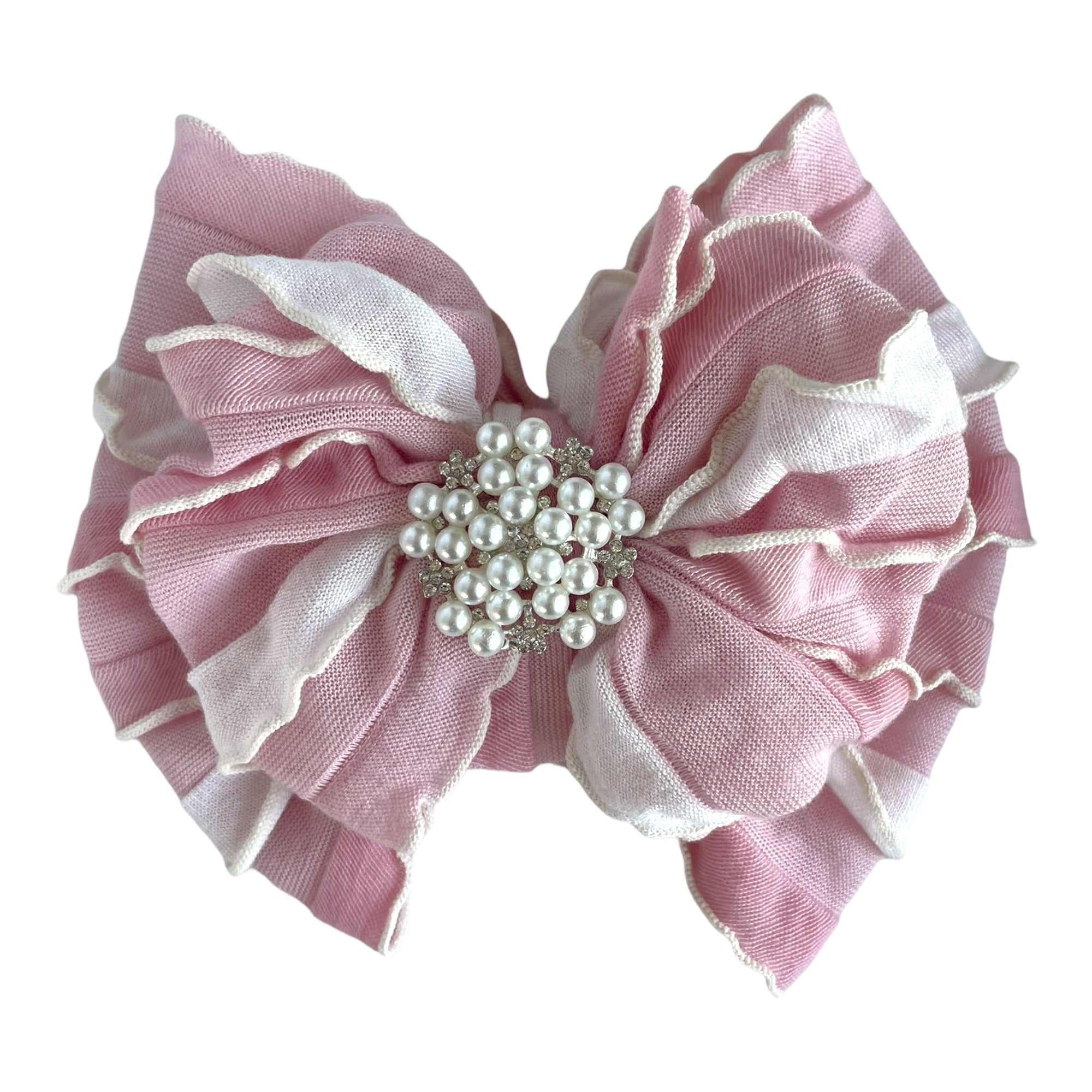 Pearl Embellished Signature Ruffled Baby Headband