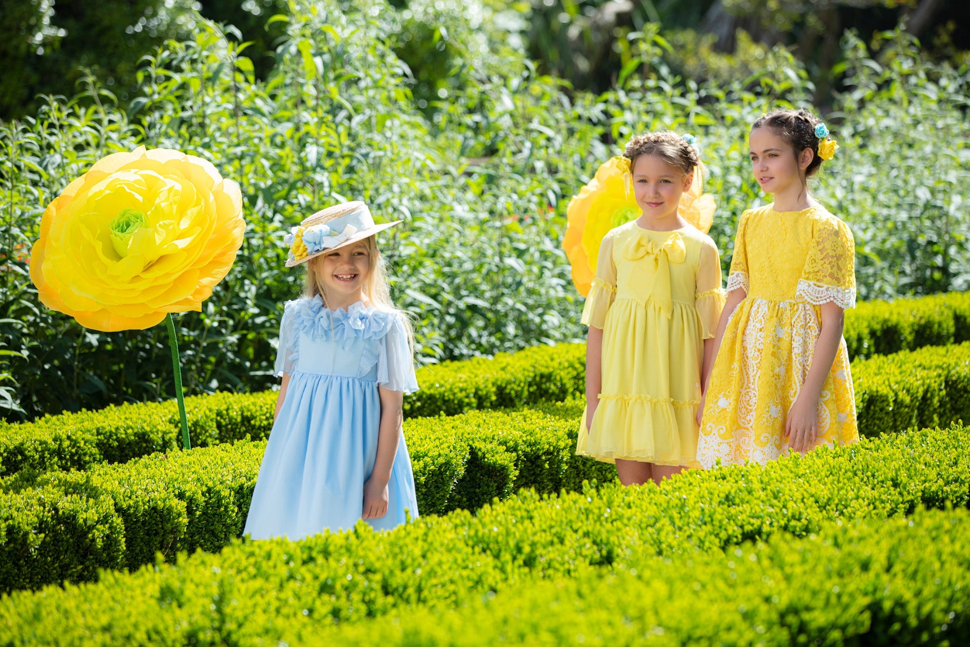 Lace And Yellow Party Dress