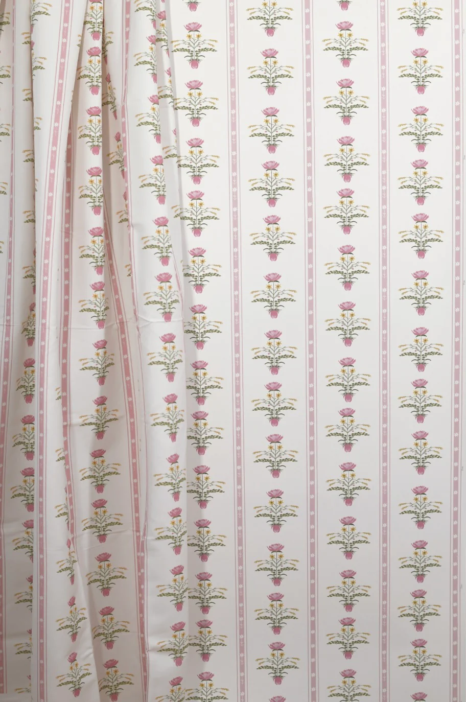 Lotus Garden In Rose- Fabric