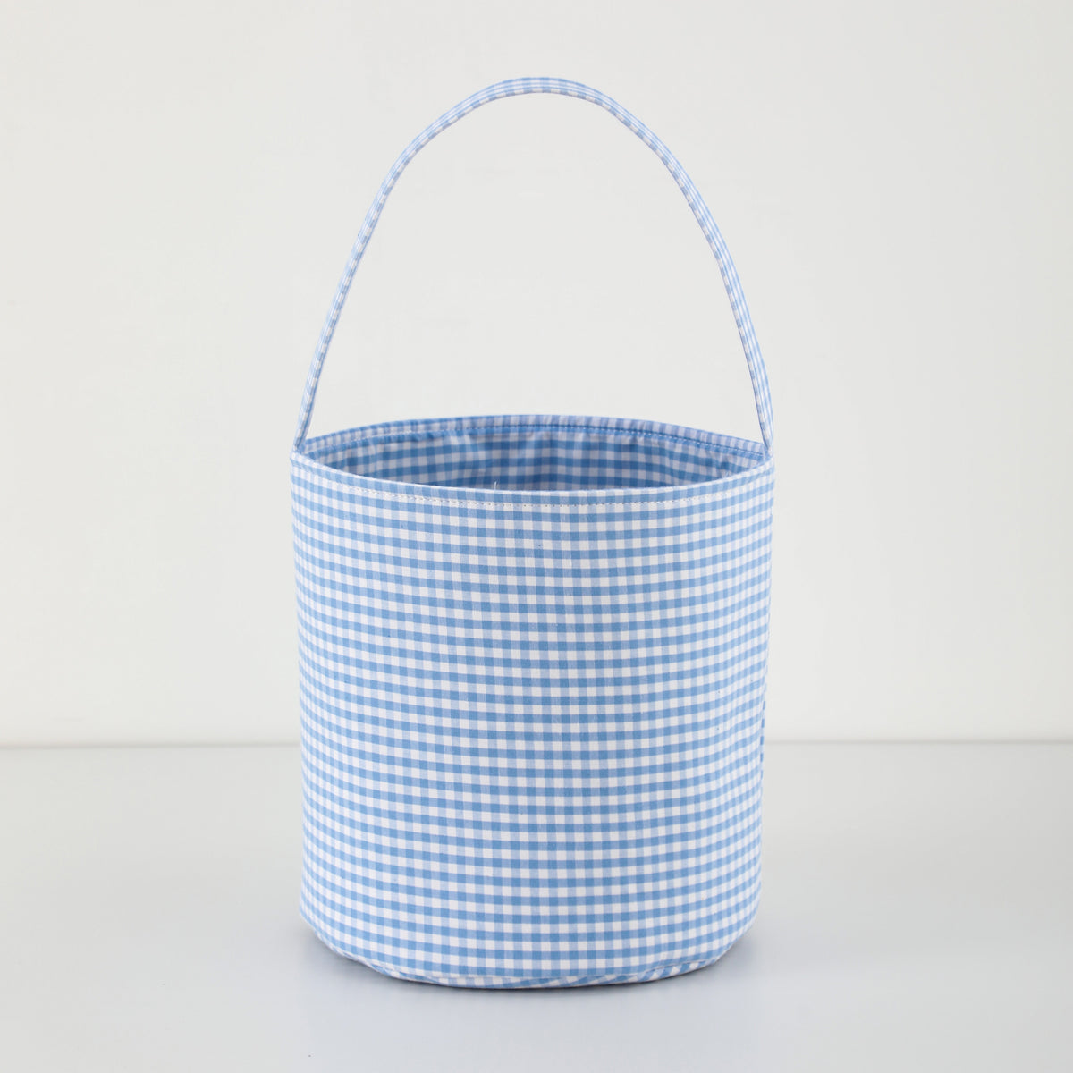 Gingham/seersucker Bucket Bag