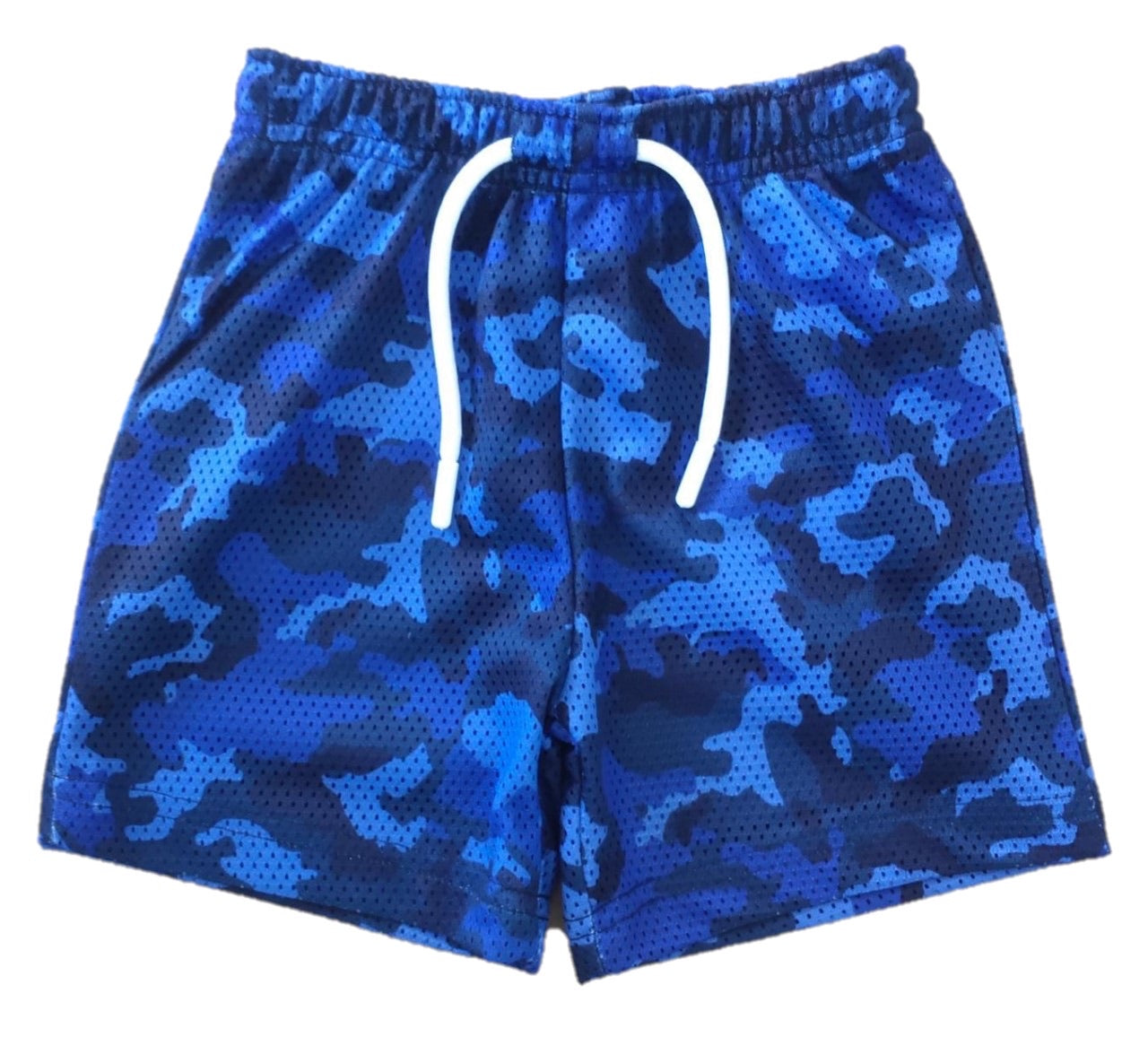 Kids Mesh Shorts - Cobalt Camo