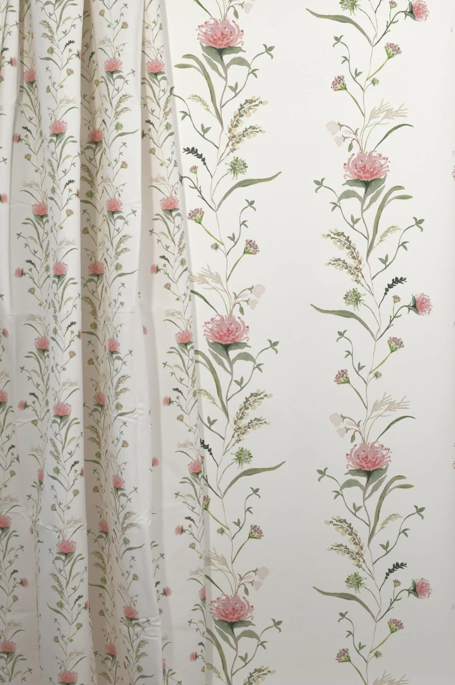 French Vine In Rose Garden- Fabric