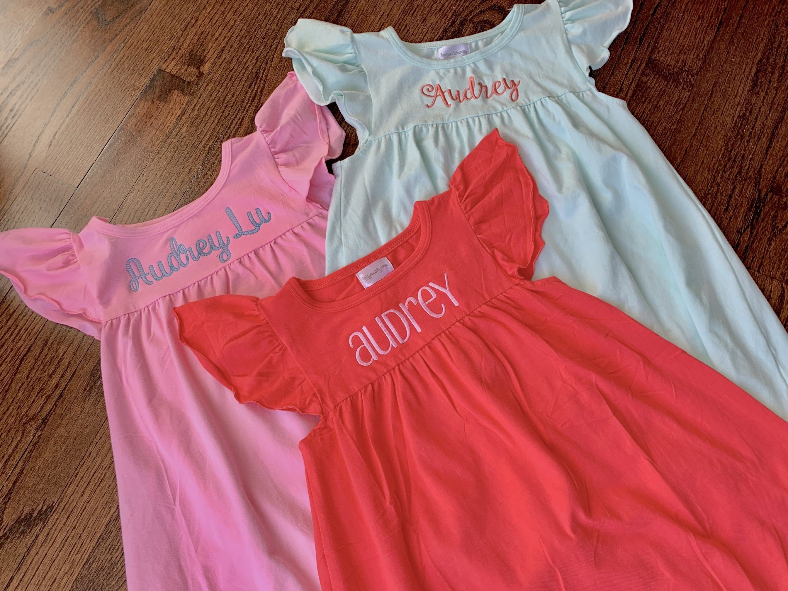 Flutter Sleeve Dress—coral