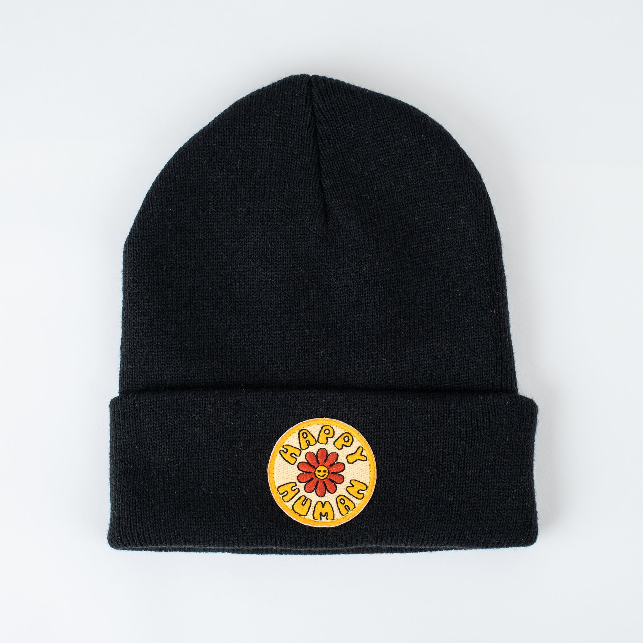 Happy Human | Jet Black - Adult Beanie