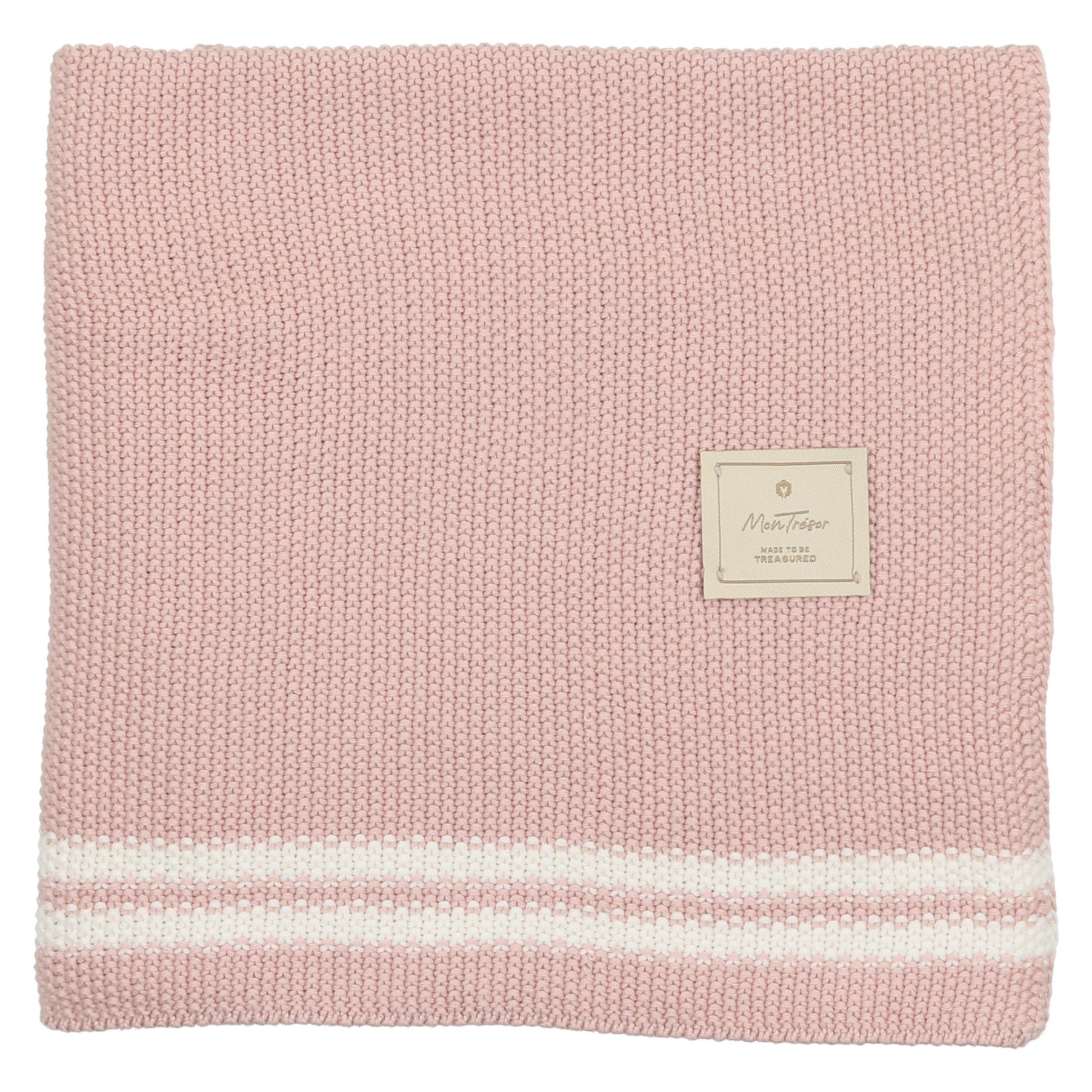 Duo Stripe Chunky-knit Blanket
