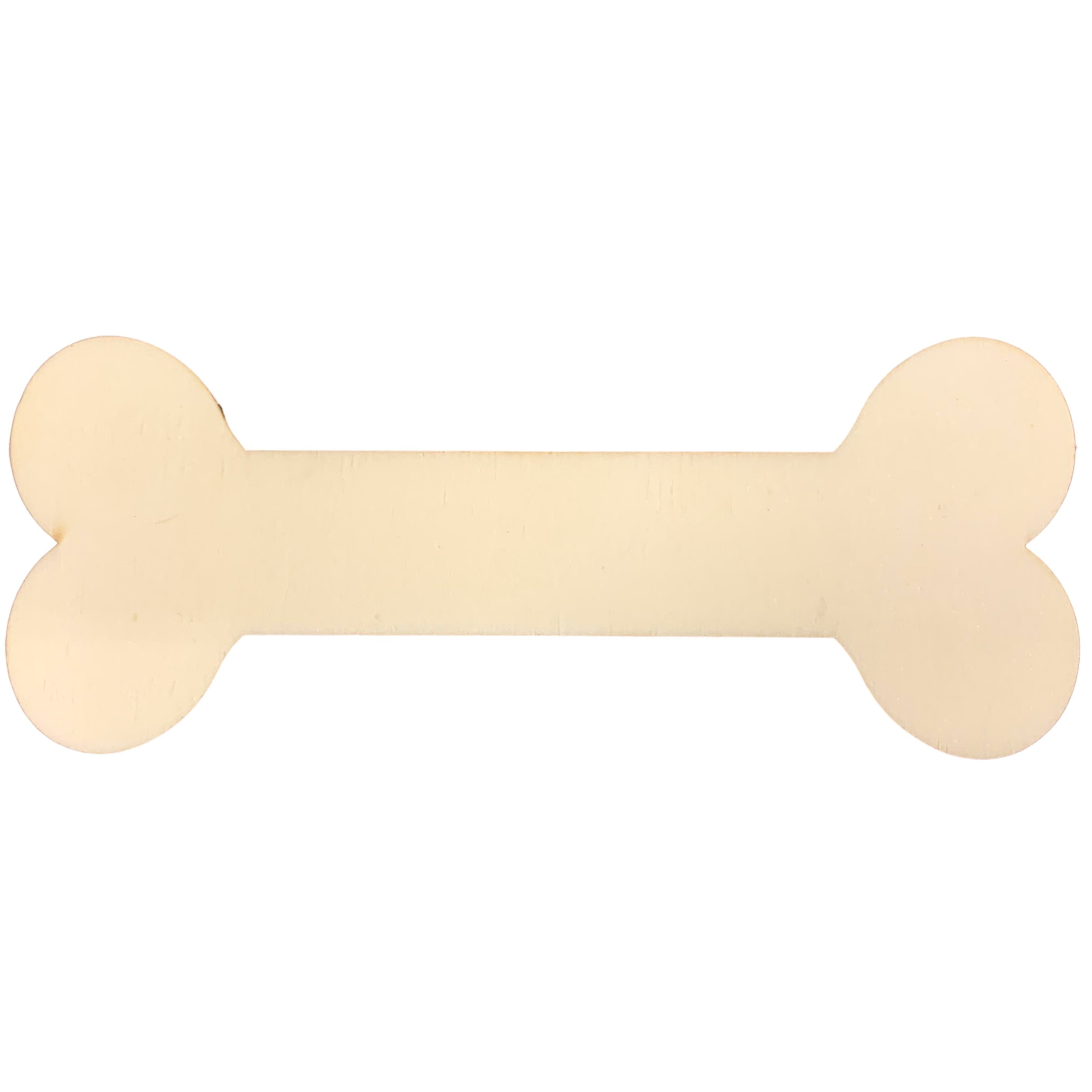 Unfinished Wooden Bone Shape Cutout Diy Craft 5 Inches