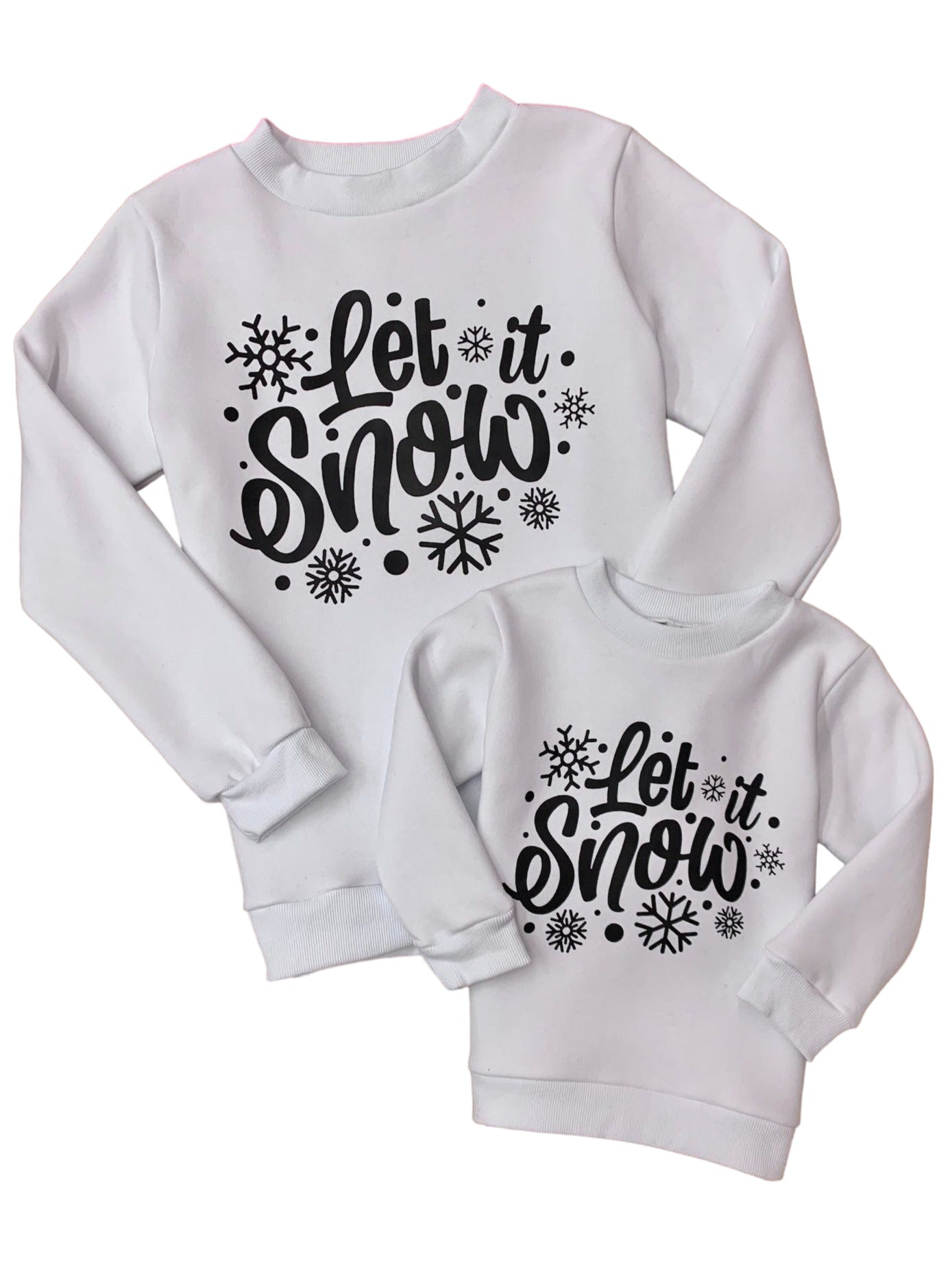 Mommy And Me Let It Snow Pullover Sweater