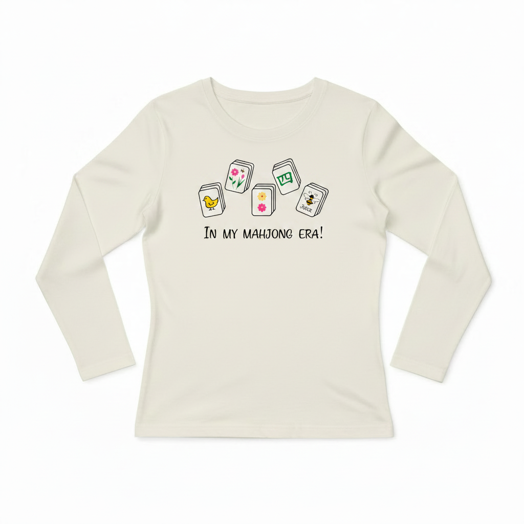 In My Mahjong Era Women's Organic Cotton Long Sleeve Shirt