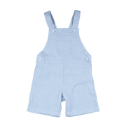 Ineo | Boys Light Blue Linen Overalls