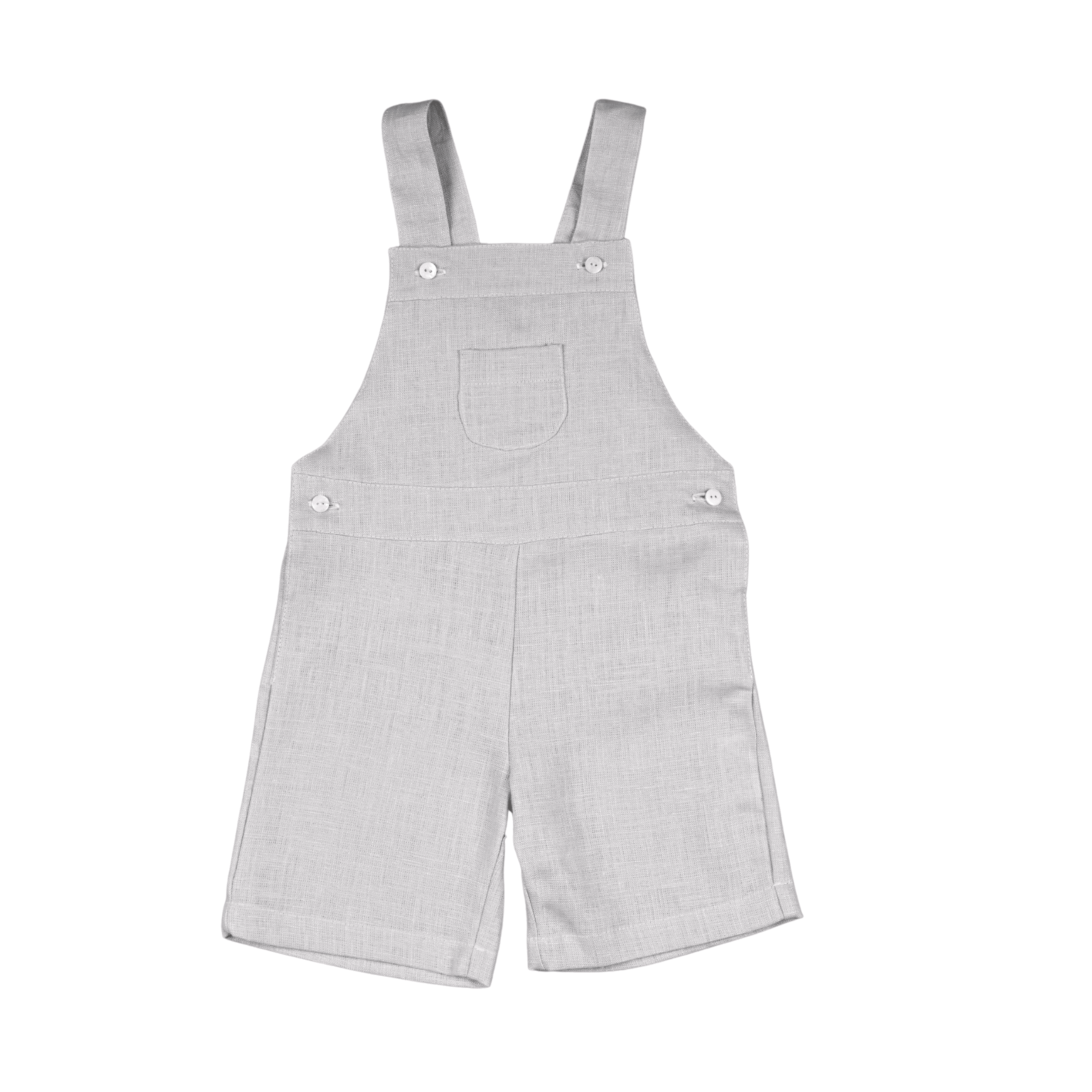 Ineo | Boys Grey Linen Overalls