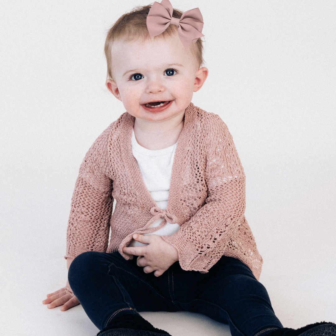 Crochet Bell Sleeve Cardigan- Infant