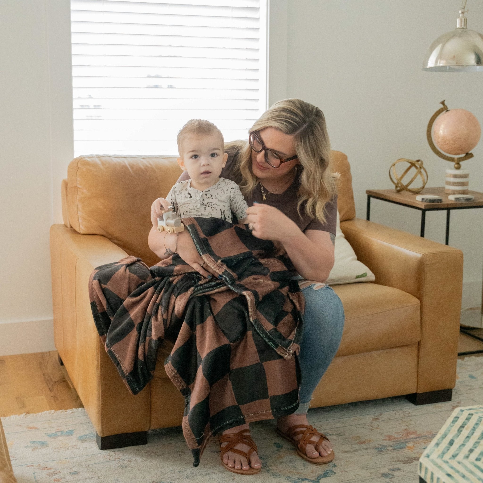 Ink & Earth Double Sided Throw Blanket