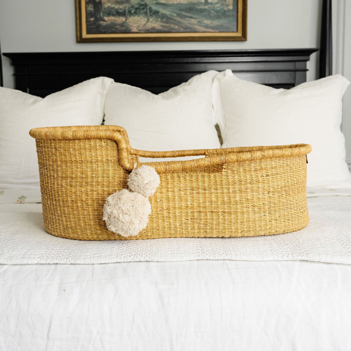 Inset Handle Moses Basket