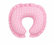 Pink Gingham Nursing Pillow Cover