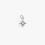 Crystal & pearl North Star Interchangeable Charm