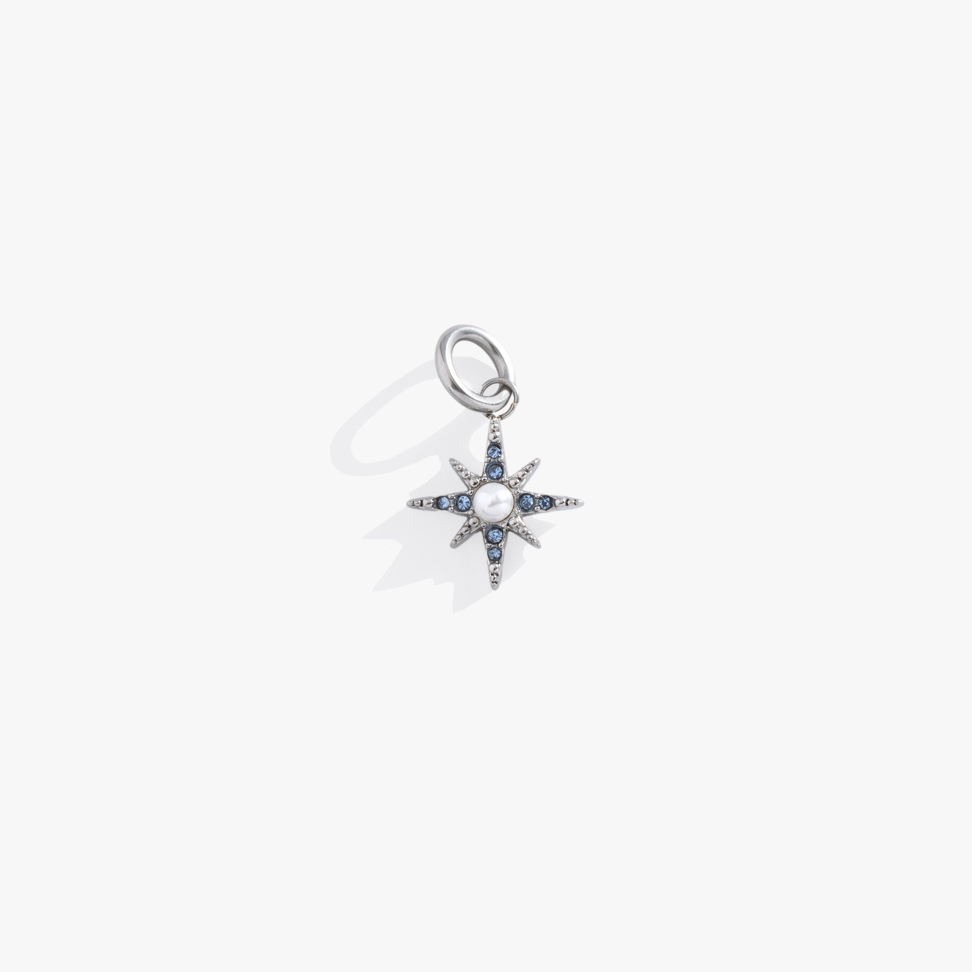 Crystal & pearl North Star Interchangeable Charm