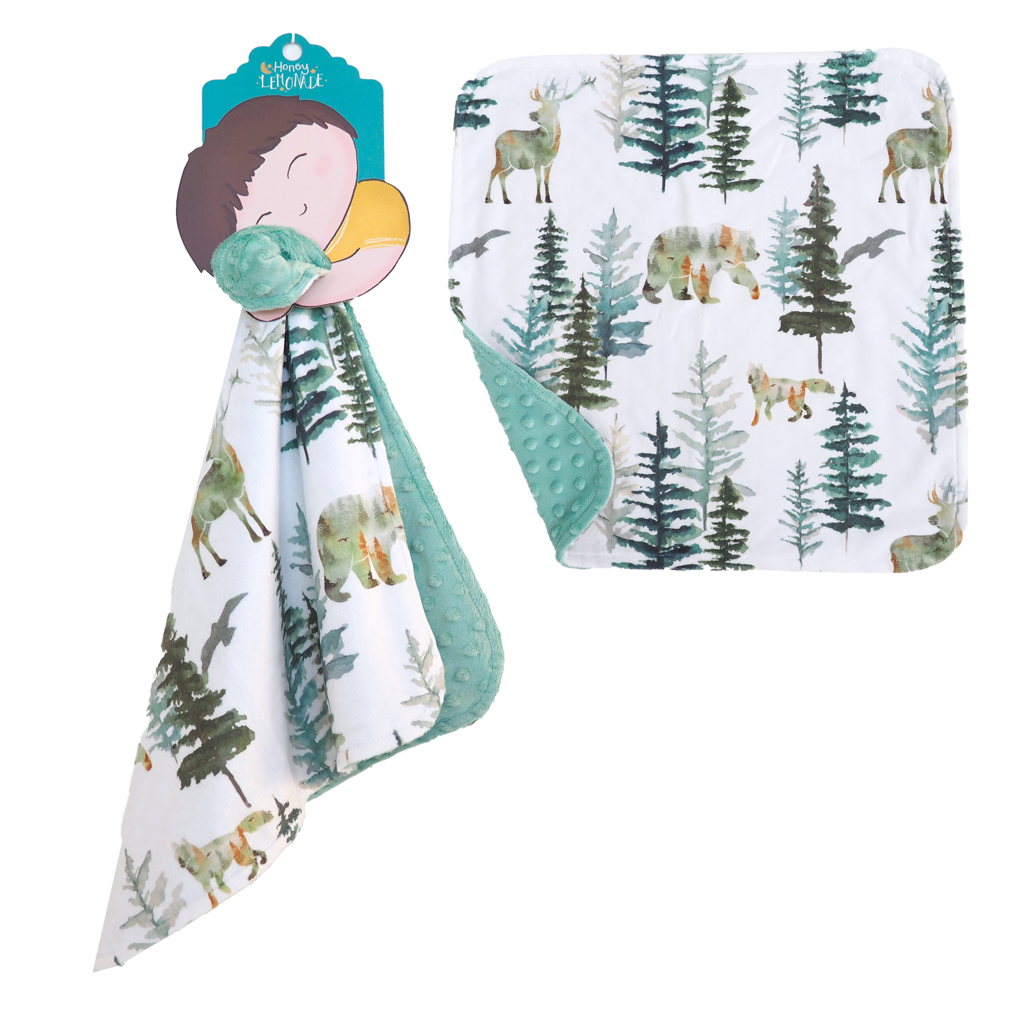Mini Minky Blanket In The Woods