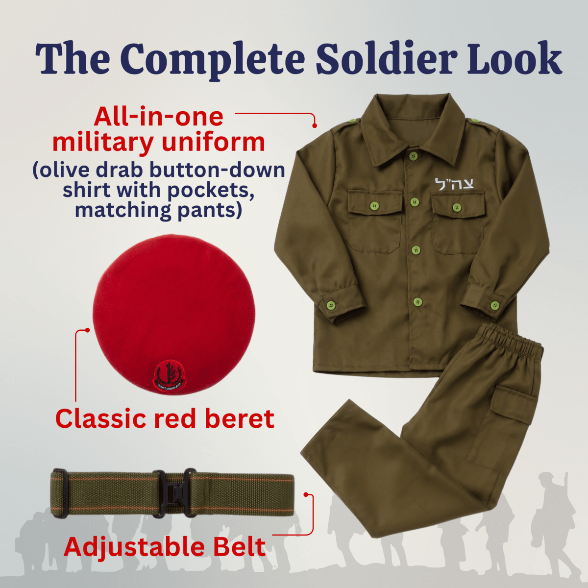 Israeli Soldier Costume - Adults