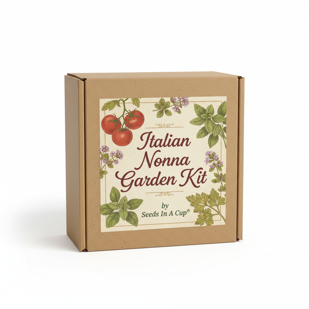 Italian Nonna Garden Kit | Tomato, Basil, Oregano & Parsley |