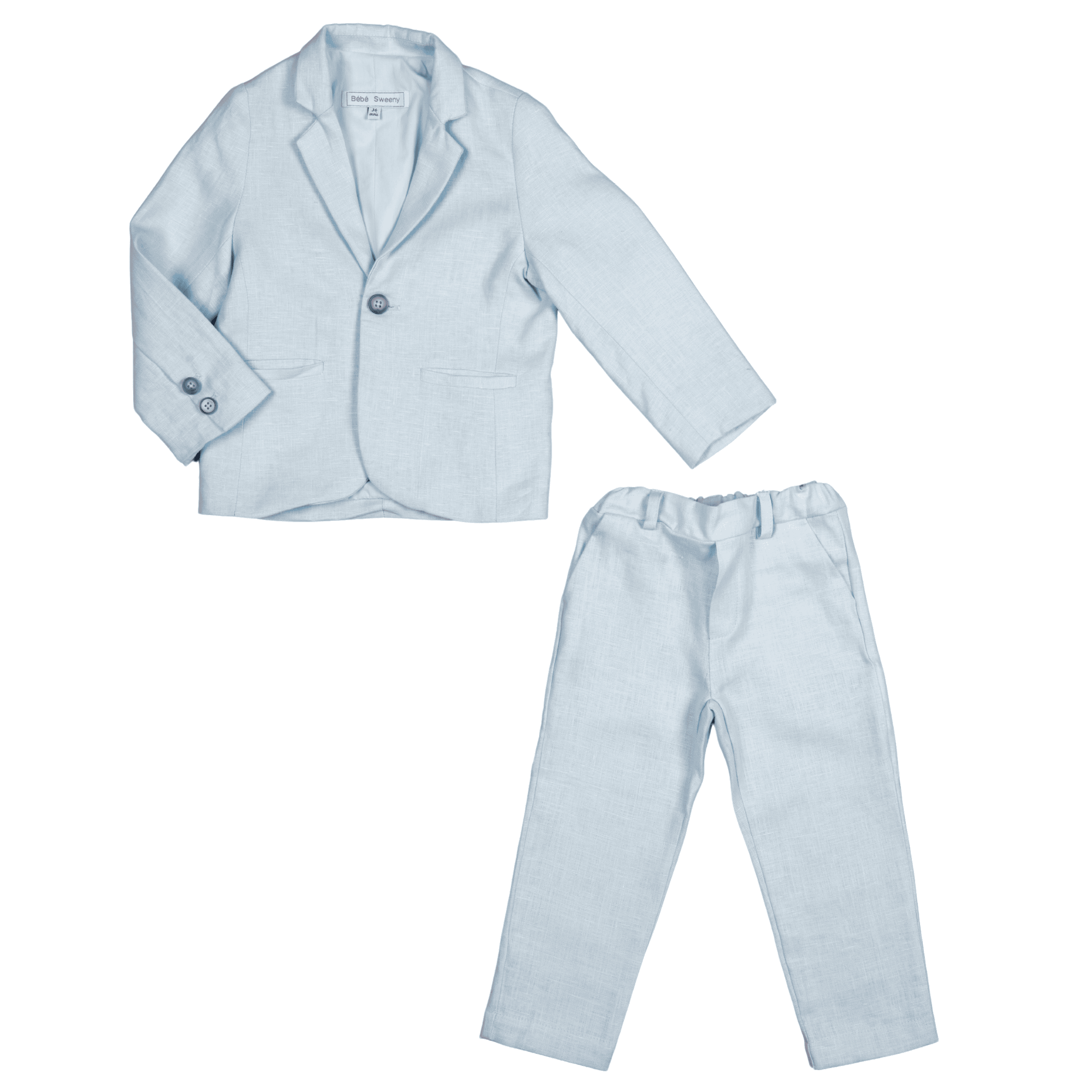 Ivan | Boys Blue Linen Suit