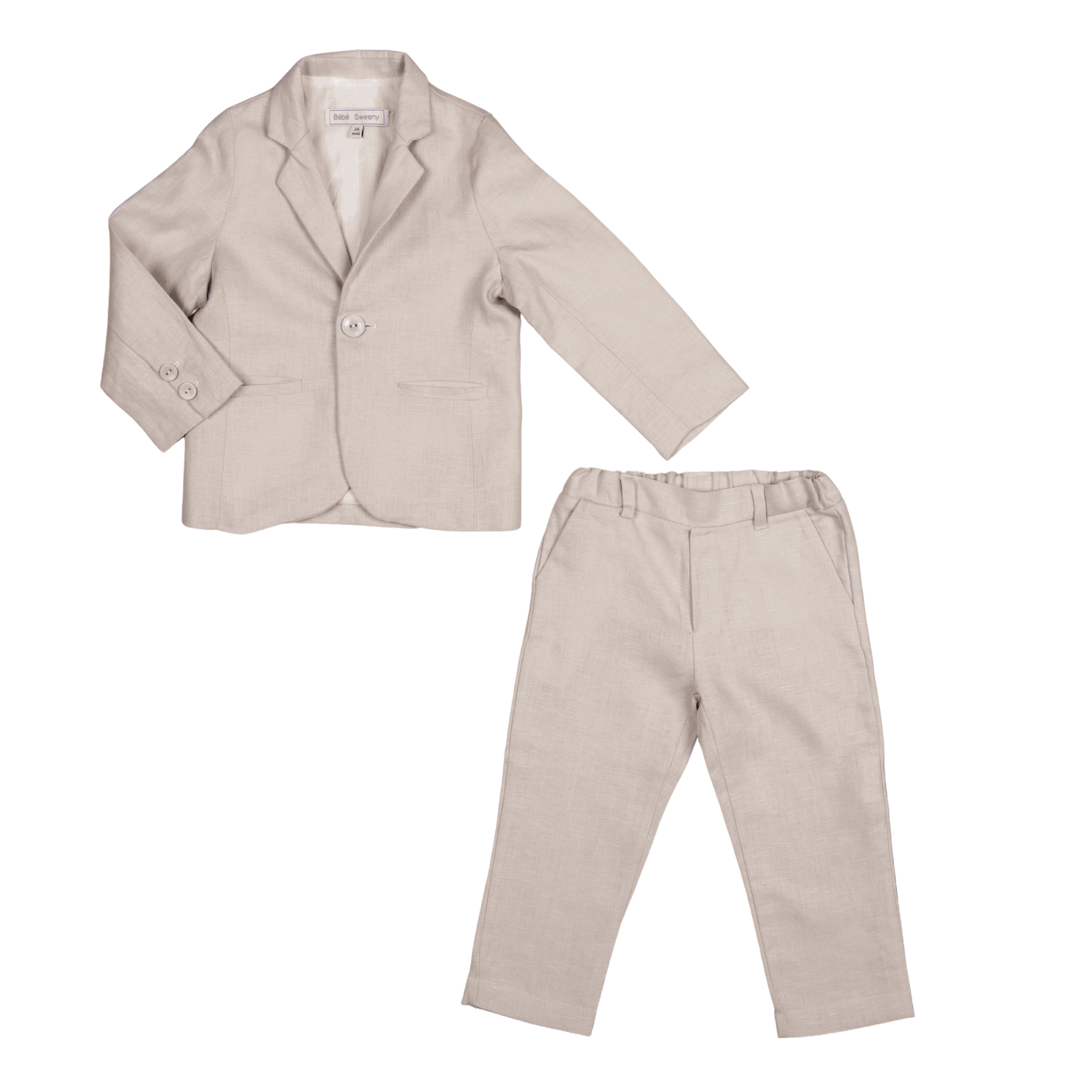 Ivan | Boys Grey Linen Suit