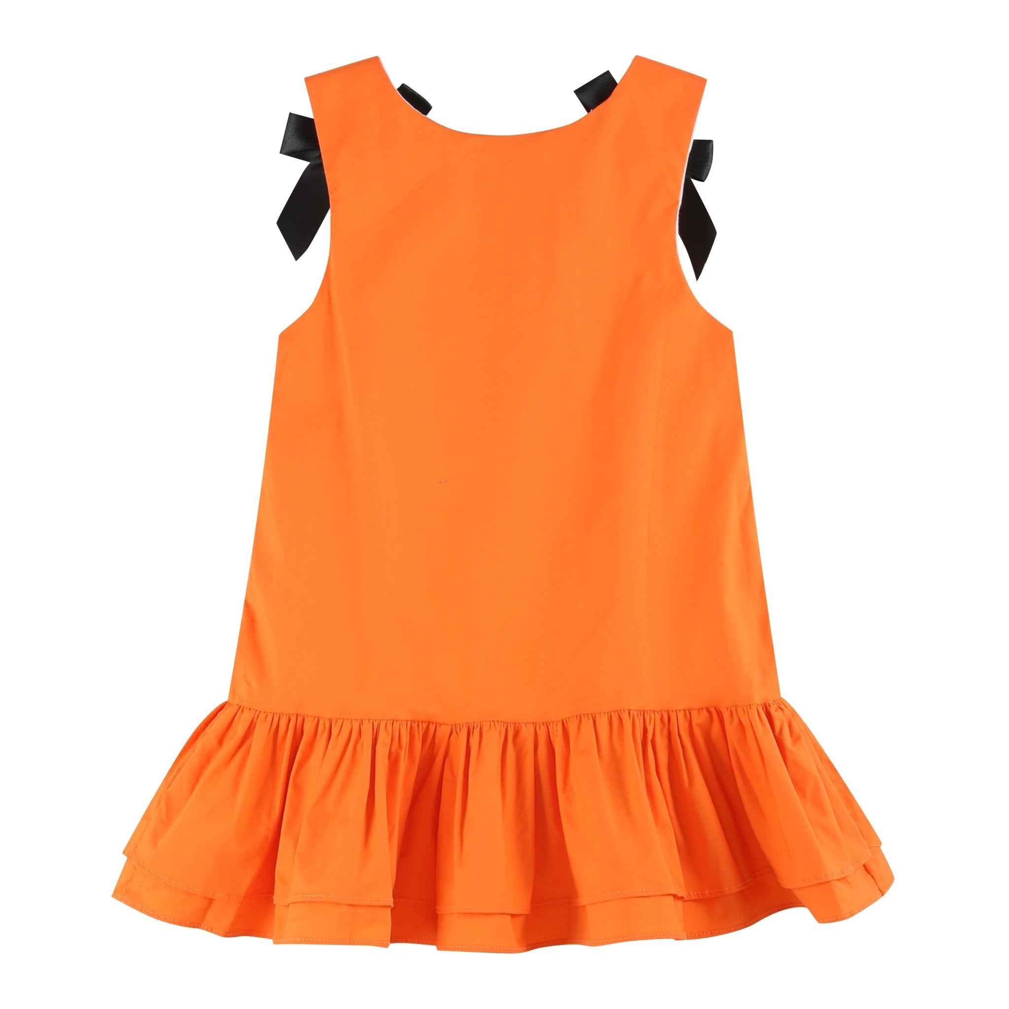 Jack-o-lantern Pumpkin Halloween Ruffle Dress
