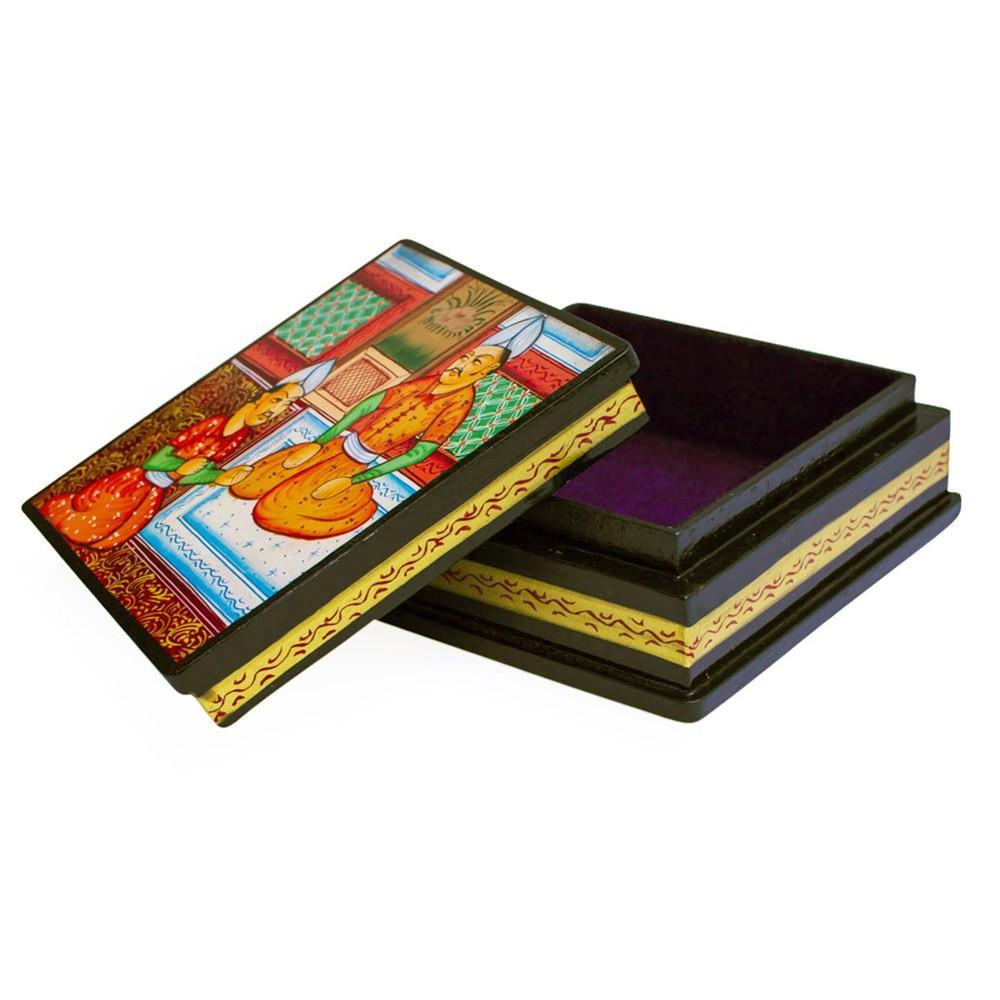 Indian Mughal Heritage Wooden Jewelry Box