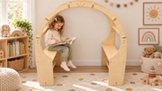 Waldorf Wooden Play Fort & Reading Nook
