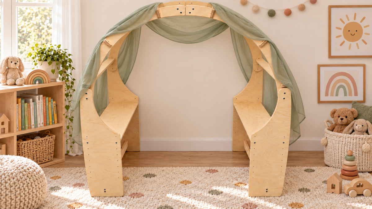 Waldorf Wooden Play Fort & Reading Nook