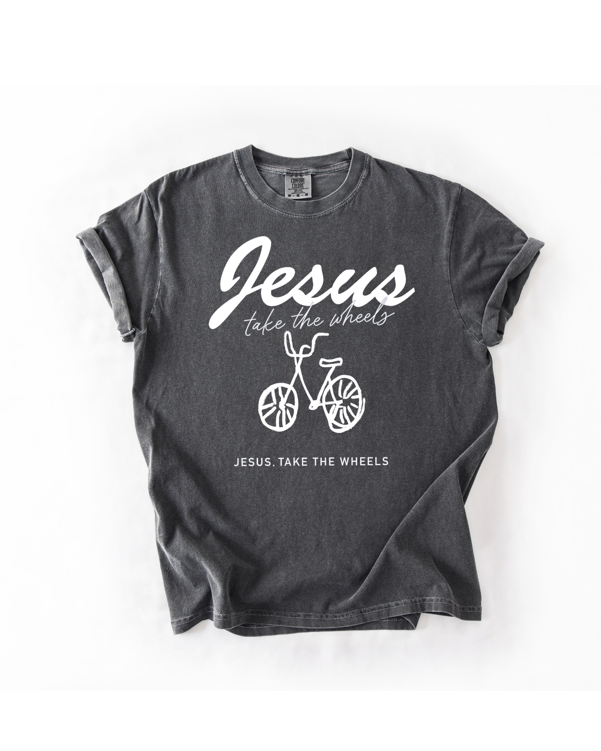 Jesus Take The Wheels Adult Tee