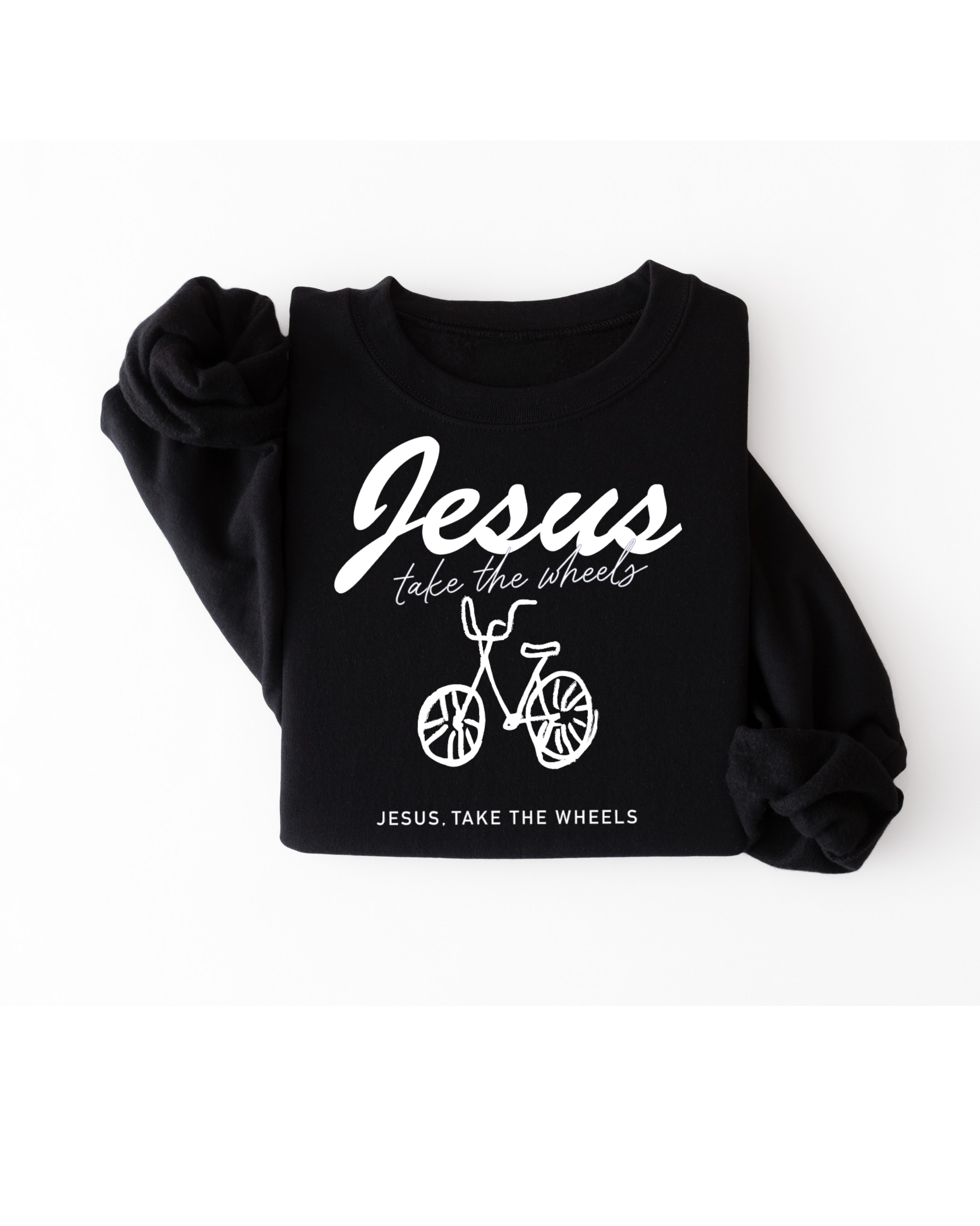 Jesus Take The Wheels Adult Pullover
