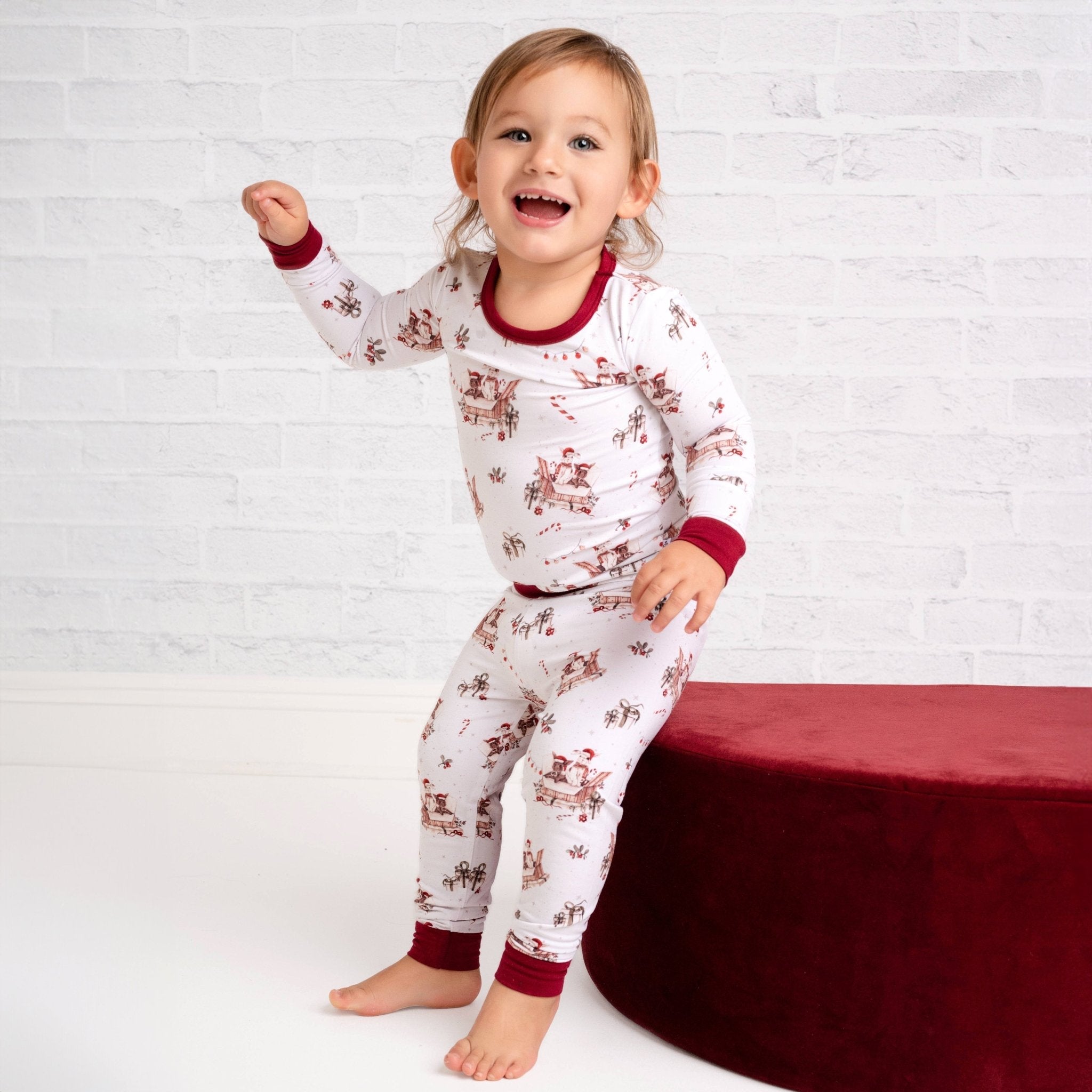 Jingle Bell Hop (rabbit) Long Sleeve Pj's