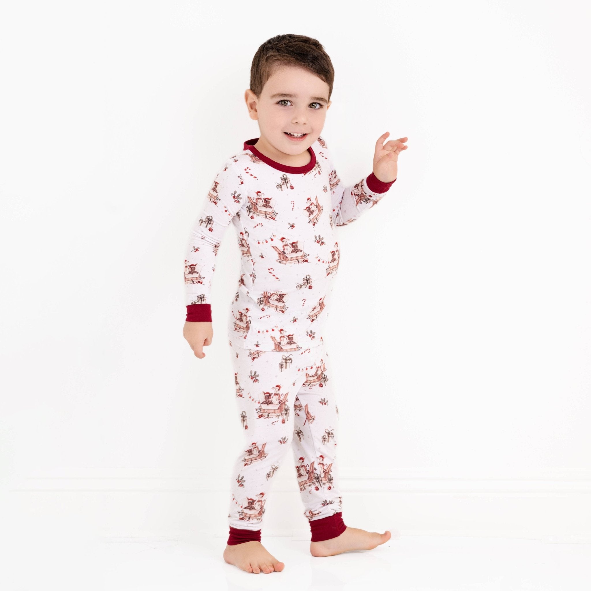 Jingle Bell Hop (rabbit) Long Sleeve Pj's