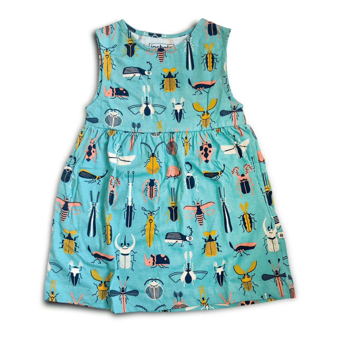 Jo Dress -beetle Mania Print