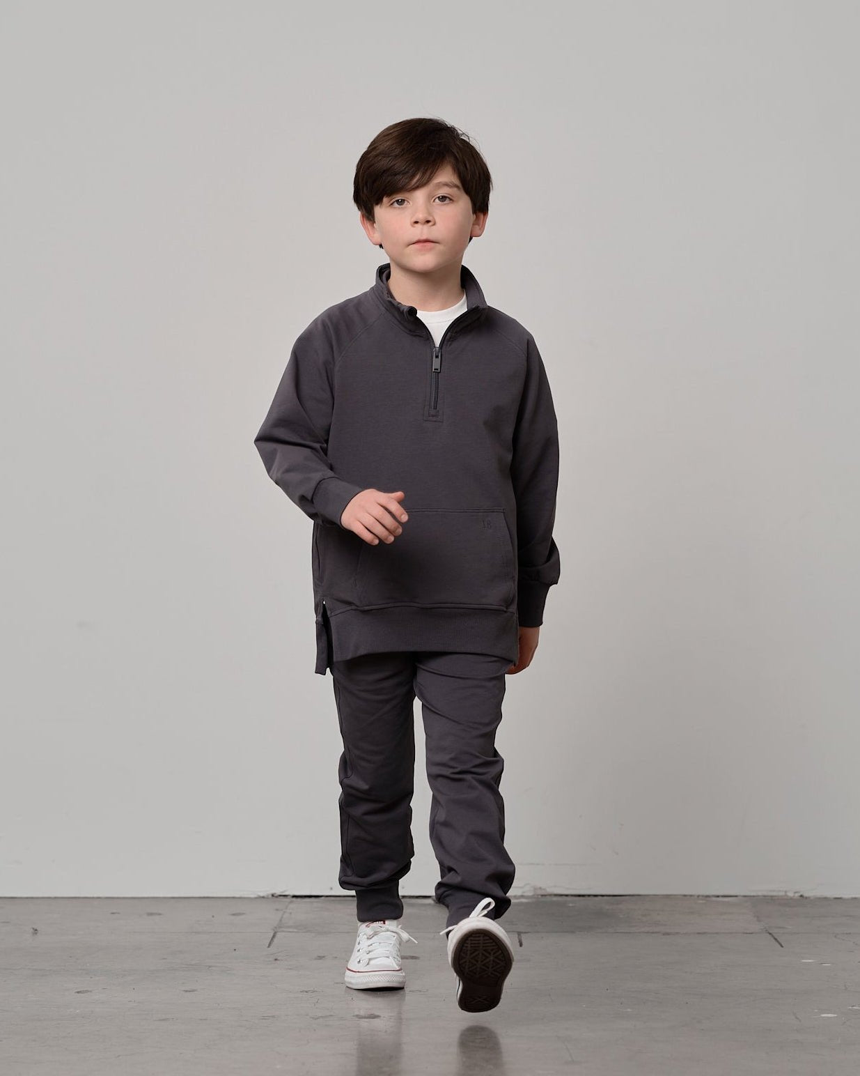 Quarter Zip Pullover - Iron