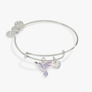 'joy' Hummingbird Duo Charm Bangle Bracelet