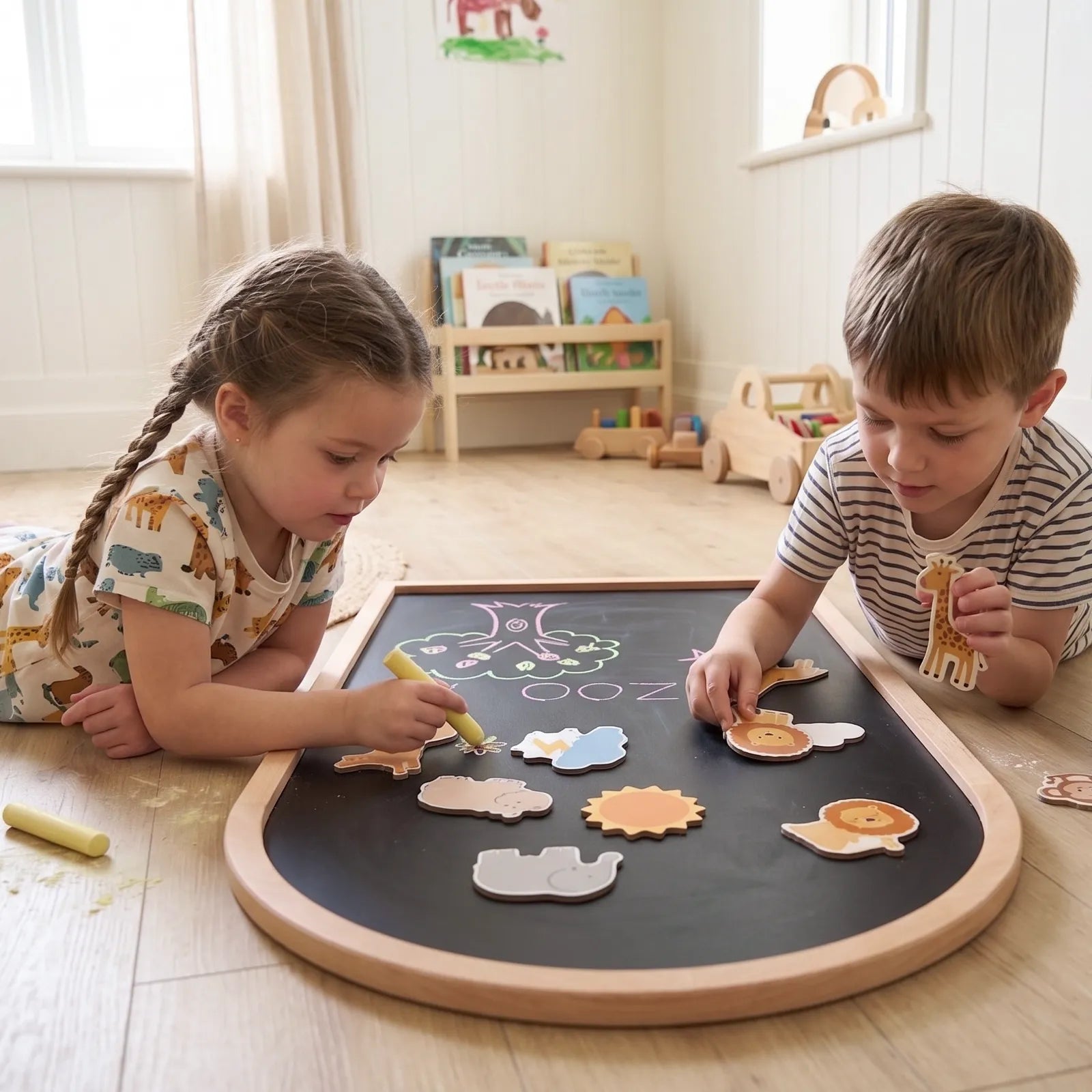 Tiny Land® Double-sided Arched Magnet Chalkboard