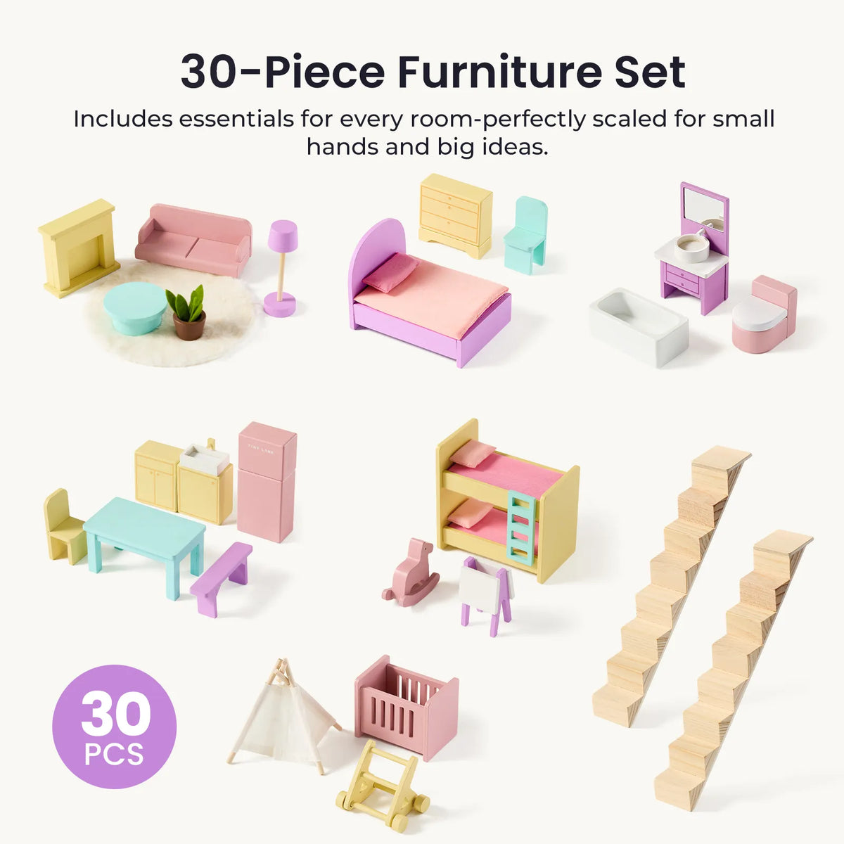 ® Sweetwood Dollhouse Without Dolls