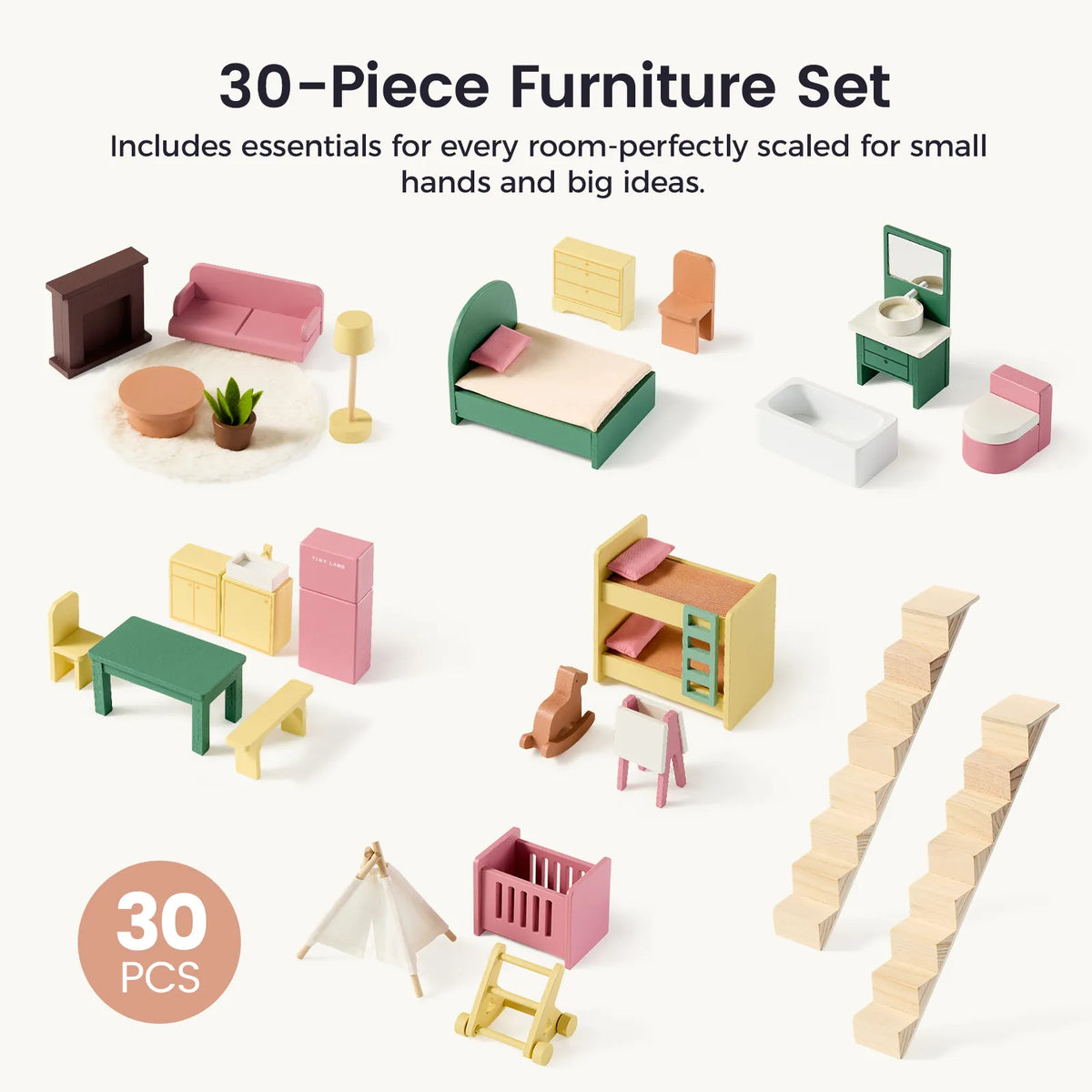 ® Sweetwood Dollhouse Without Dolls