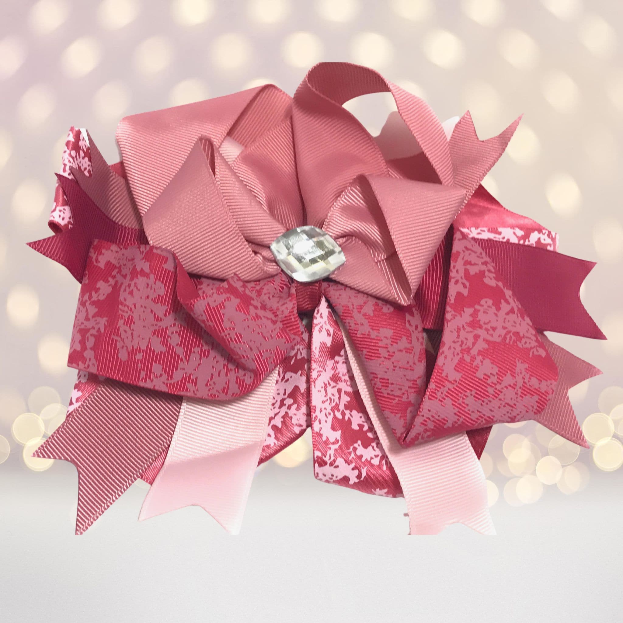 Big Hair Bow With Bling Stone
