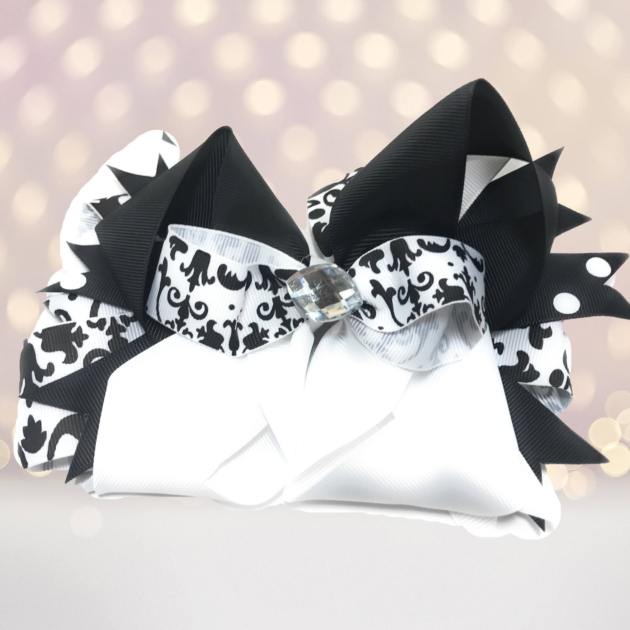 Big Hair Bow With Bling Stone