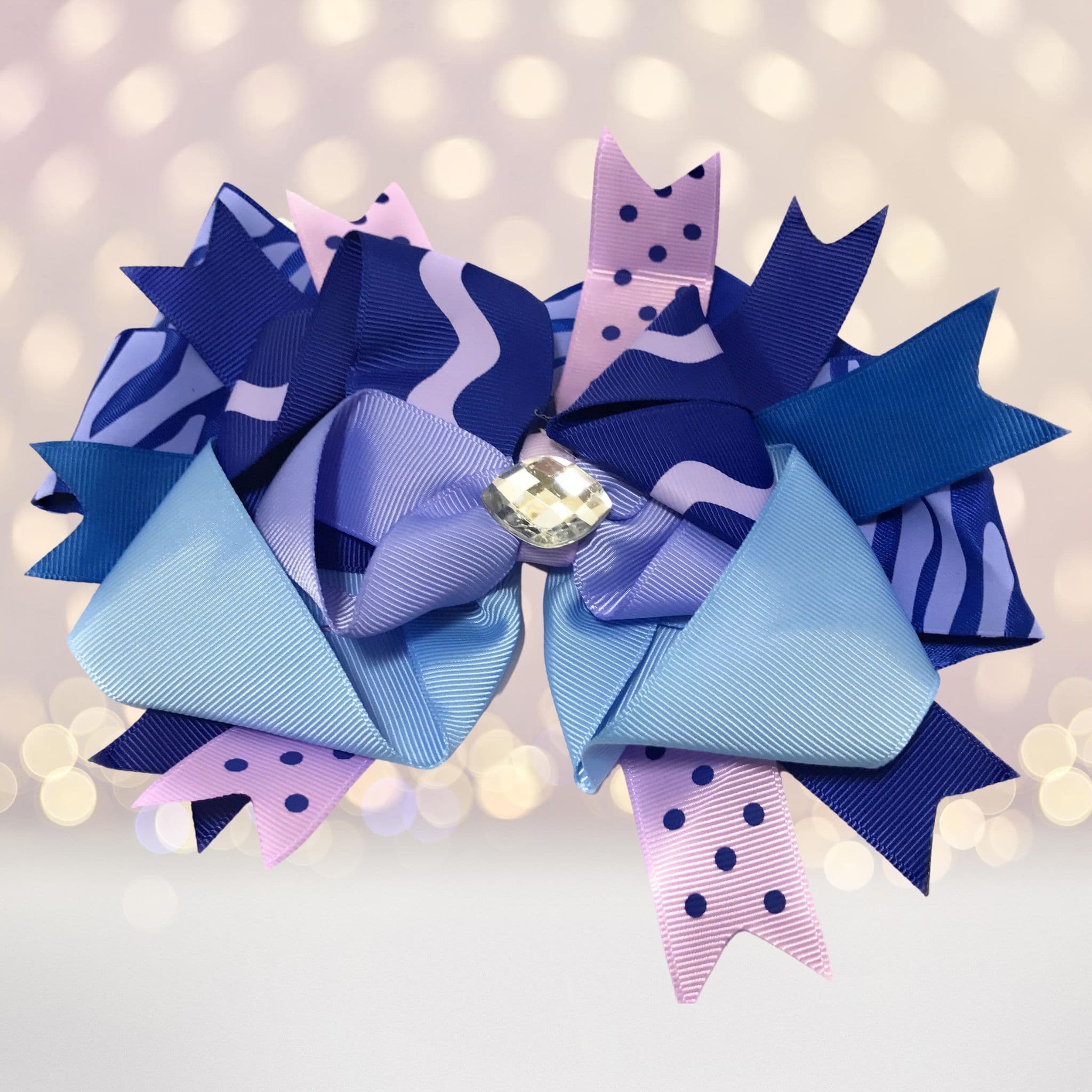 Big Hair Bow With Bling Stone