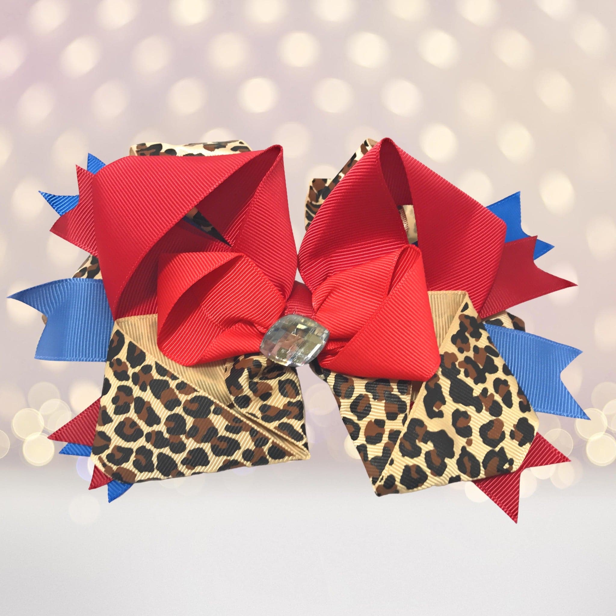 Big Hair Bow With Bling Stone