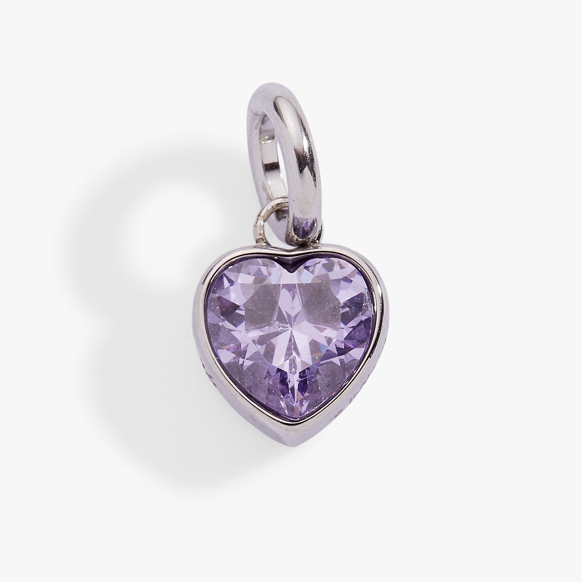 June 'luck' Heart Birthstone Charm