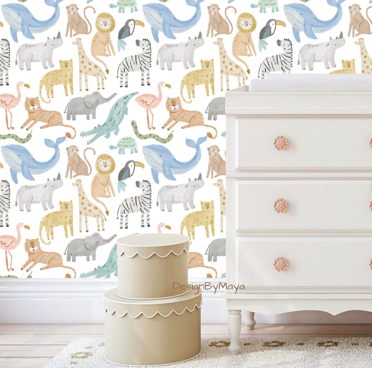 Arctic Animals Wallpaper - Nursery Wall Decor Wallpapers