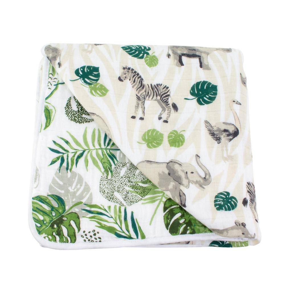 Jungle + Rainforest Premium Cotton Snuggle Blanket