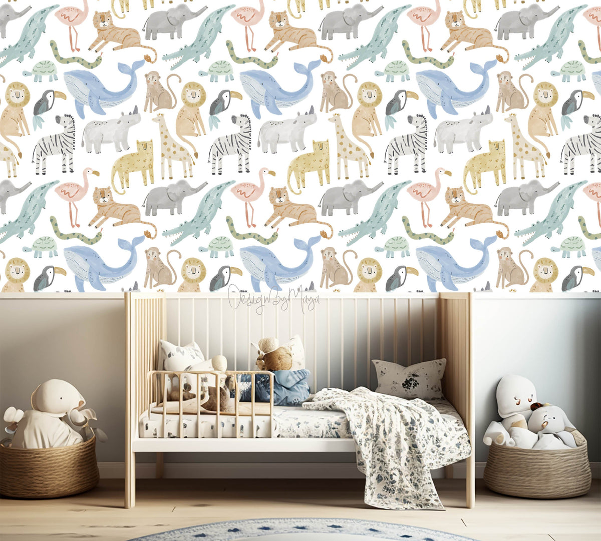 Sea Life & Animals Wallpaper - Nursery Wall Decor Wallpapers