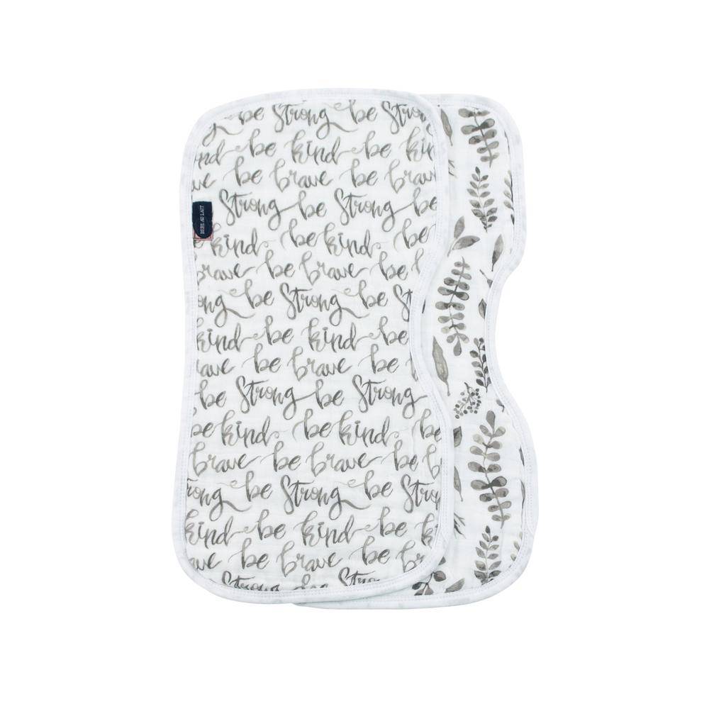 Just Be + Leaves Muslin Burp Cloths