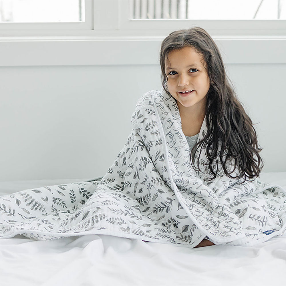 Just Be + Leaves Premium Cotton Snuggle Blanket