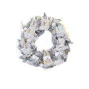 Frosted Village Wreath